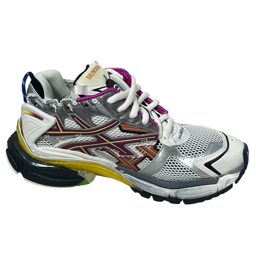 Balenciaga Runner Multi-Color Silver Purple Sneakers 677403 Mens Size 43 US 10 - Picture 10 of 15